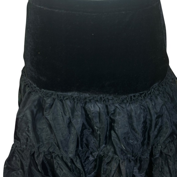 Killstar BLACK M Petticoat Velvet Layered Skirt Dress Crinoline Tutu Underskirt - Picture 3 of 6
